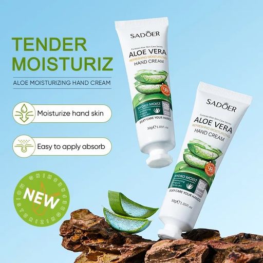 Питательный и восстанавливающий крем для рук 98% Aloe Vera - Sadoer фото 2