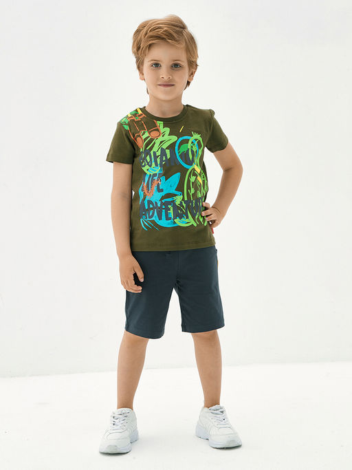 Футболка для мальчика цвета хаки - Kogankids фото 7