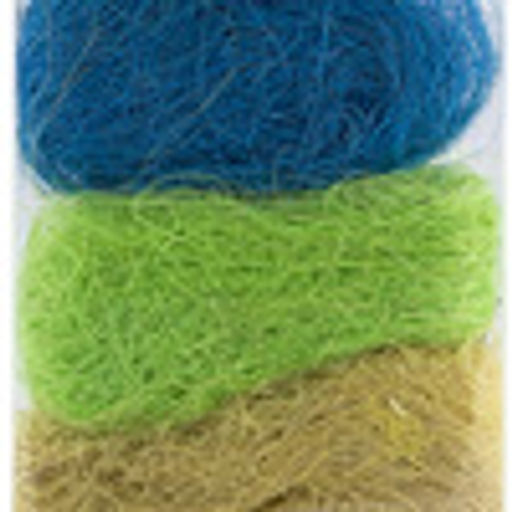 Blumentag BMG-30 MIX Сизалевое волокно 30 г 3 г 10 Св. желтый/св.зеленый/синий