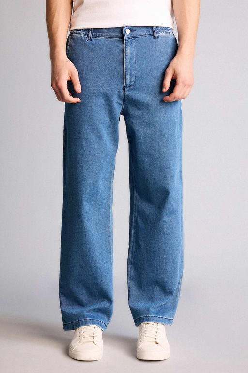 Yumu_ak Dokulu Wide Leg Jean Pantolon - Defacto фото 3