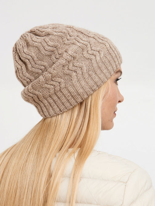 шапка женская с добавлением шерсти с узором - Glenfield фото 10