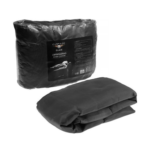 Автоодеяло для двигателя Cartage, 16090 см, плотное, чёрное фото 3