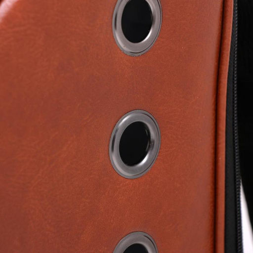 Рюкзак для переноски животных Элеганс, с окном для обзора, 32 х 18 х 37 см, коричневый - Пижон фото 5