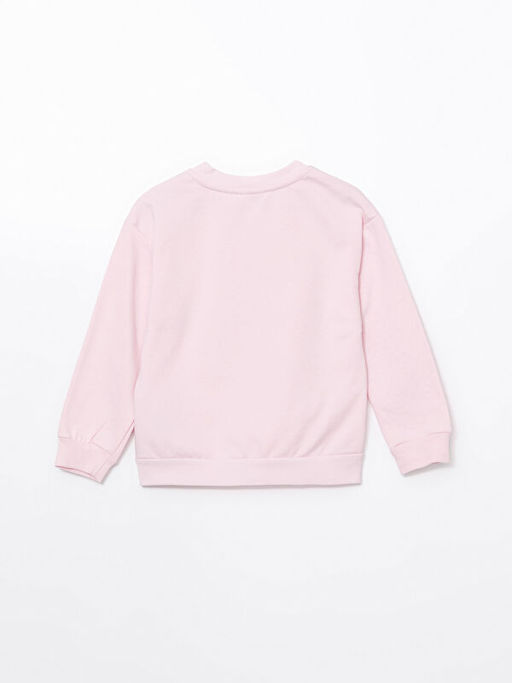 Bisiklet Yaka Pikachu Bask?l? K?z ?ocuk Kal?n Sweatshirt - Waikiki фото 3
