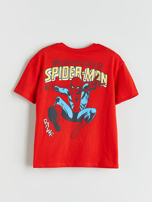 Bisiklet Yaka Spider-Man Lisansl? Erkek ?ocuk Ti??rt