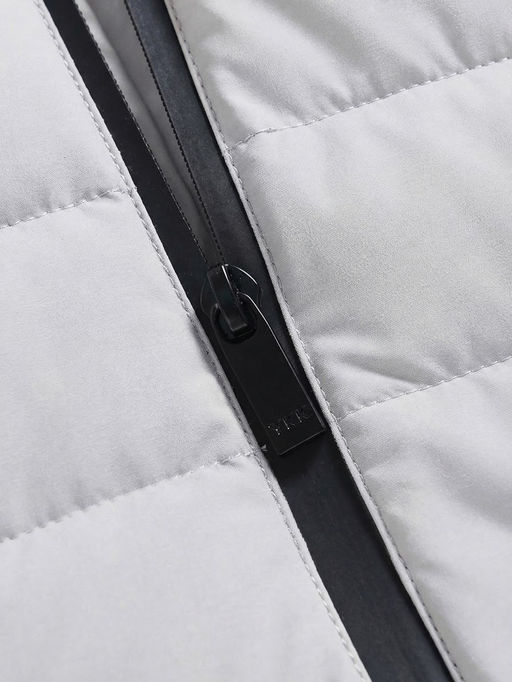 Куртка мужская удлинённая стёганая с капюшоном и графеновой подкладкой утеплитель тинсулейт