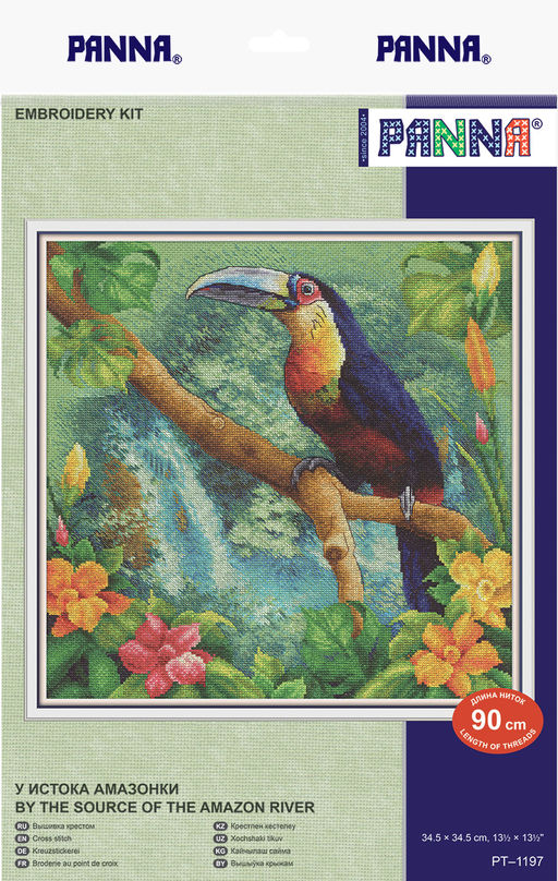 Набор для вышивания PANNA PT-1197 У истока Амазонки 34.5 х 34.5 см
