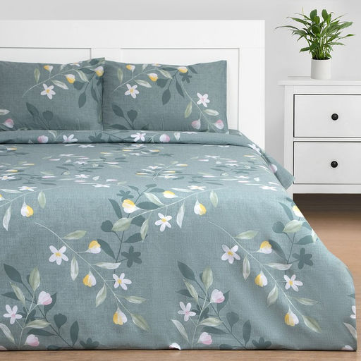 Постельное бельё Этель 1.5сп Green Day 143х215см,150х214см,50х70см-2 шт, поплин,125 г/м2  фото 8