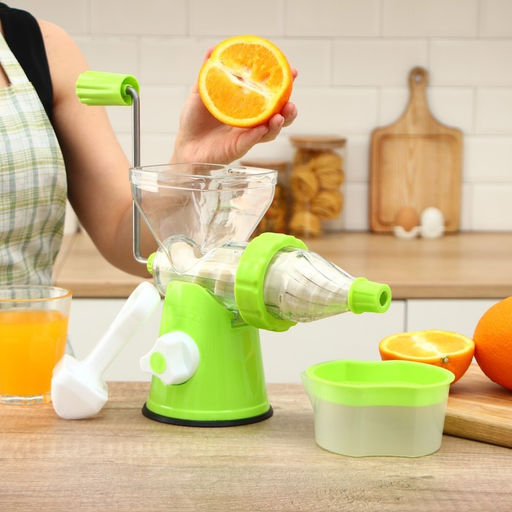 Соковыжималка ручная Fresh, пластик, зелёная