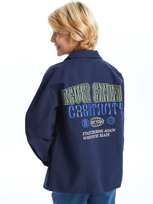 Rahat Kal?p Bask?l? Erkek ?ocuk G?mlek - Waikiki фото 3