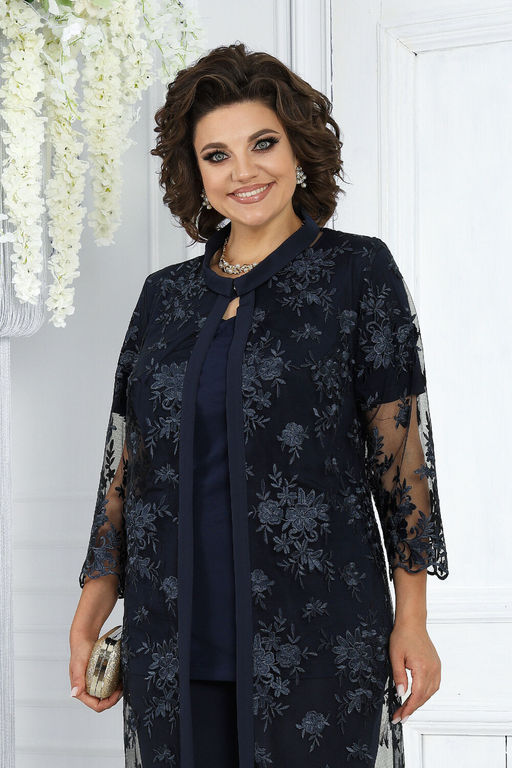 Платье Ninele 7431-Р темно-синий - Mira fashion фото 1964