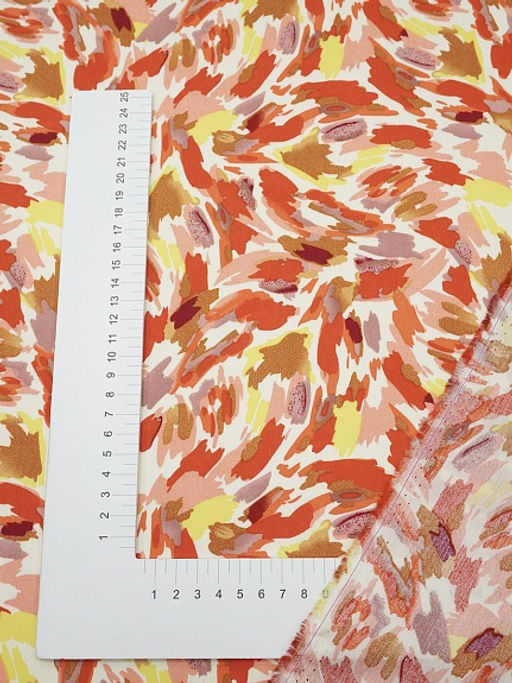 Штапель Яркий кураж цв.красный, ш.1.45м, вискоза-100%, 90гр/м.кв - Купава фото 10