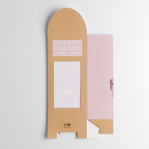 Цена за 5 шт. Коробка кондитерская, упаковка, «Make your dreams», 9 х 19 х 6 см