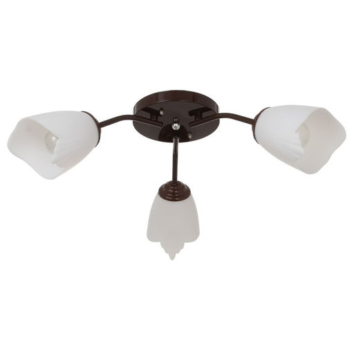 Люстра «Оникс» BayerLux 3×15 Вт E27, коричневый, 50×50×15 см