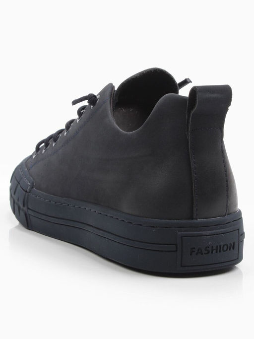 03-N72699-3 DK. BLUE Полуботинки спортивные мужские (натуральная кожа (нубук))