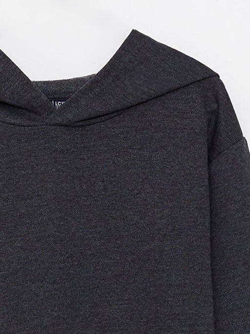 Kap??onlu Basic Uzun Kollu Erkek ?ocuk Sweatshirt - Waikiki фото 3