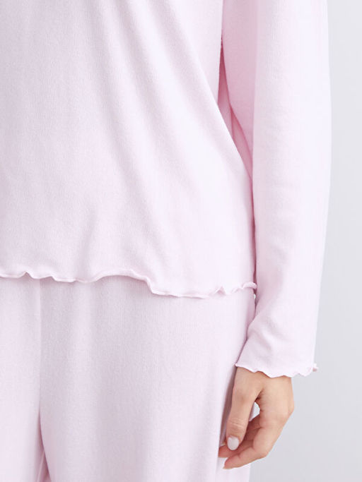 Bisiklet Yaka Kad?n Pijama Tak?m?