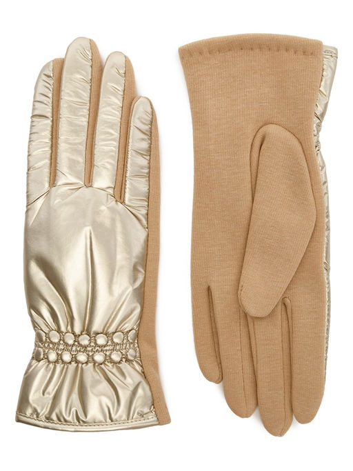 Перчатки жен Labbra LB-PH-82 gold/cream  фото 2
