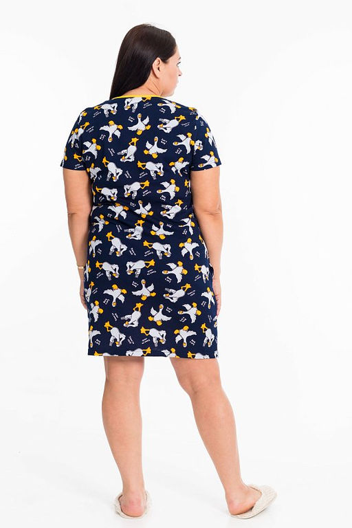 Халат М324139сс синий/серый - Елена фото 4