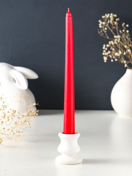 Набор свечей конических 2.2×24 см, 4 шт., 50 г, 8 ч, МИКС