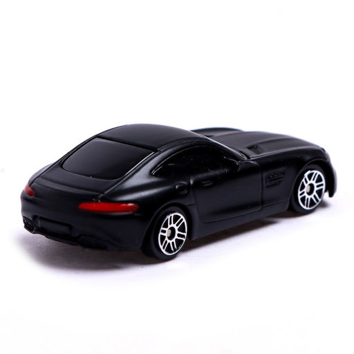 Машина металлическая MERCEDES-AMG GT S, 1:64, цвет чёрный матовый - Автоград фото 3
