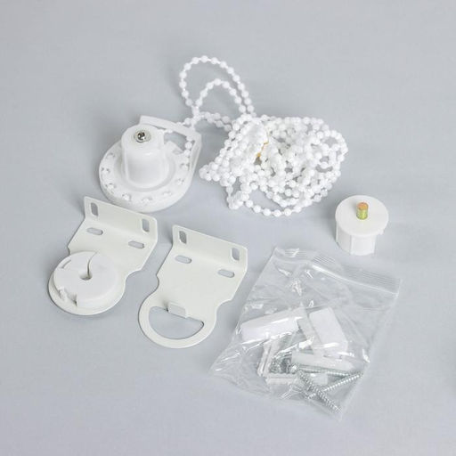 Штора рулонная Ветви, блэкаут, 90200 см, цвет белый - Simaland фото 4