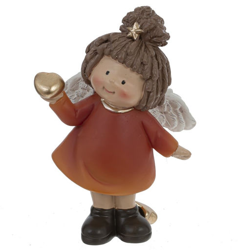 Фигурка декоративная "Девочка-Ангел", L7 W4 H9 см, 4в.