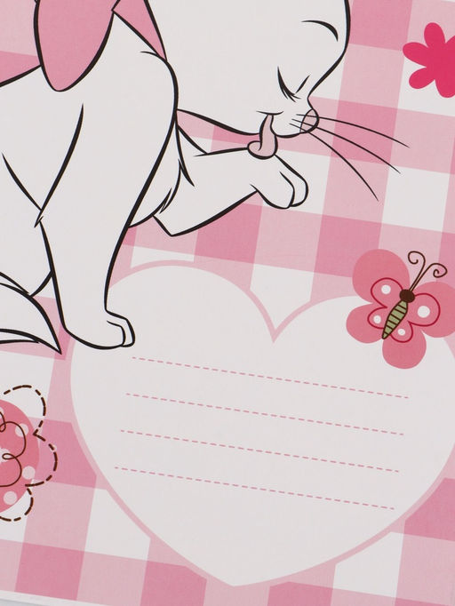 Цена за 20 шт. Тетрадь А5, 12 листов в косую линейку "Кошечка"микс