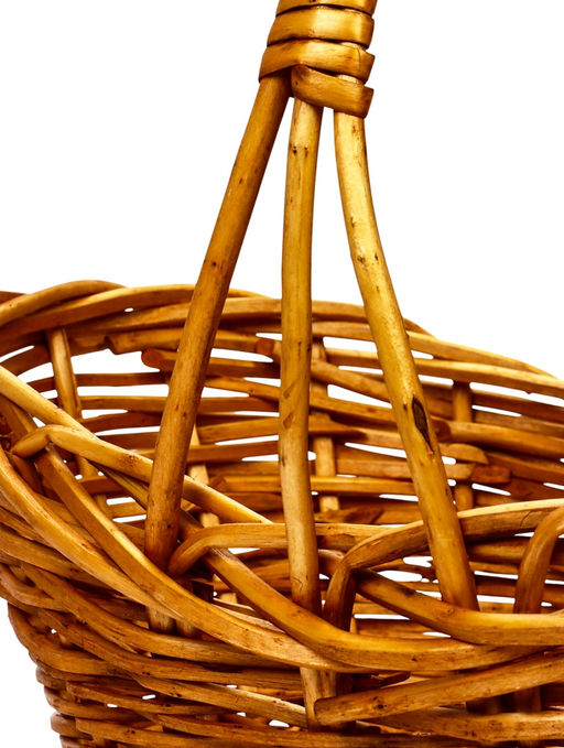 Корзина плетёная для хранения, лоза, коричневая, набор 3 шт.