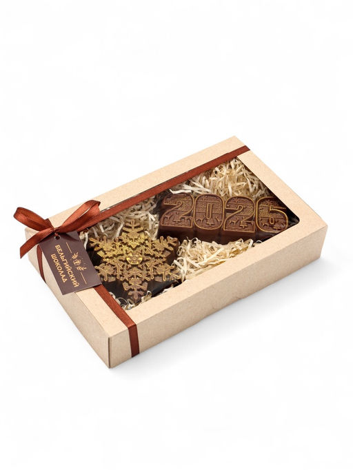 Шоколадная фигурка Снежинка 2026, бельгийский шоколад, 160 г - Simaland фото 2