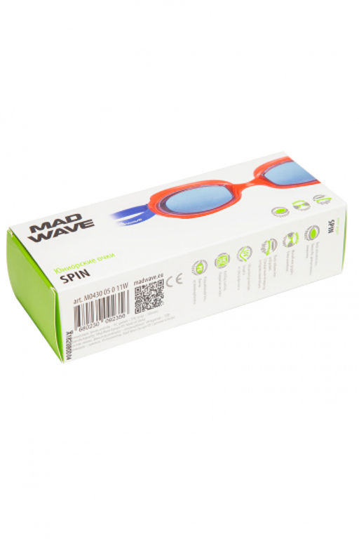 юниорские очки Spin, Automatic multi junior, Aqua rainbow, Aqua mirror, UV Blocker junior - Mad wave фото 5