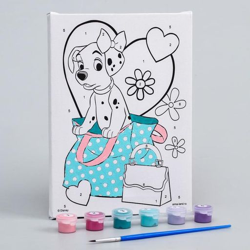 Картина по номерам, 21 х 15 см Далматинец, Дисней - Disney фото 2