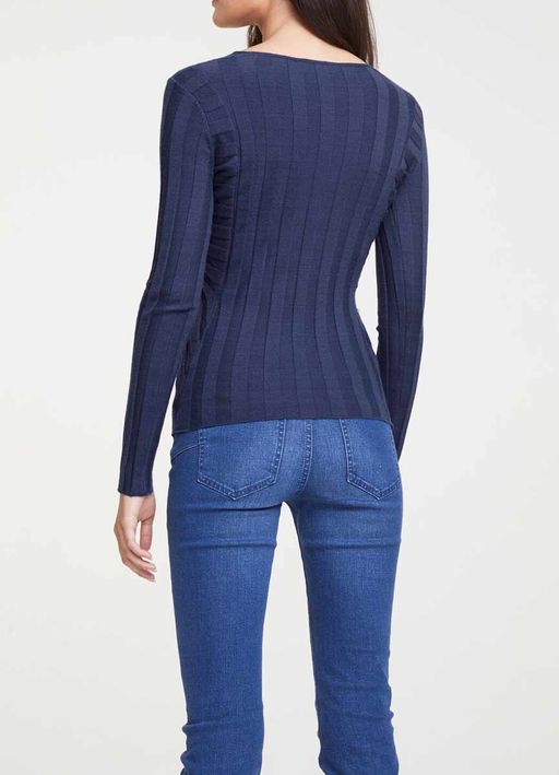 Пуловер, темно-синий - Heine фото 3