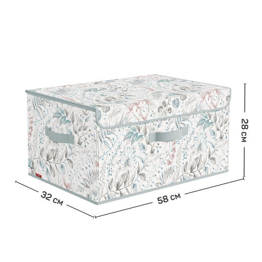 VAL BT-BOX-DDL Короб стеллажный с откидной стенкой, с крышкой, 58*32*28 см, BOTANIC, шт