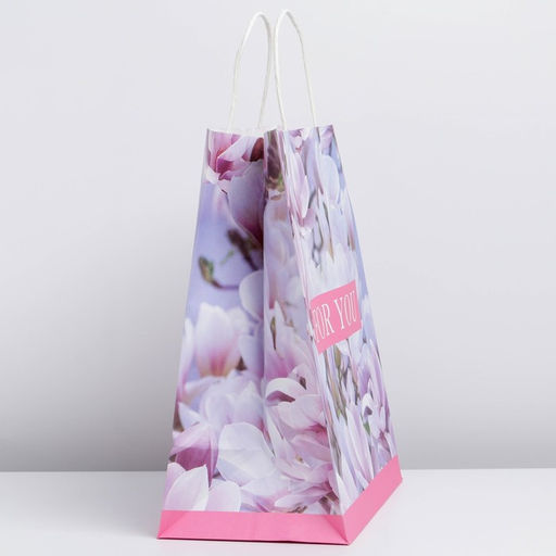 Цена за 2 шт. Пакет подарочный крафтовый, упаковка, For you, 28?32?15 см