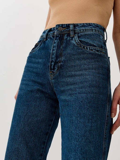 Прямые джинсы с высокой посадкой - TO BE ONE фото 9