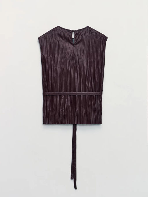 Блуза из искуственной кожи / Zarina