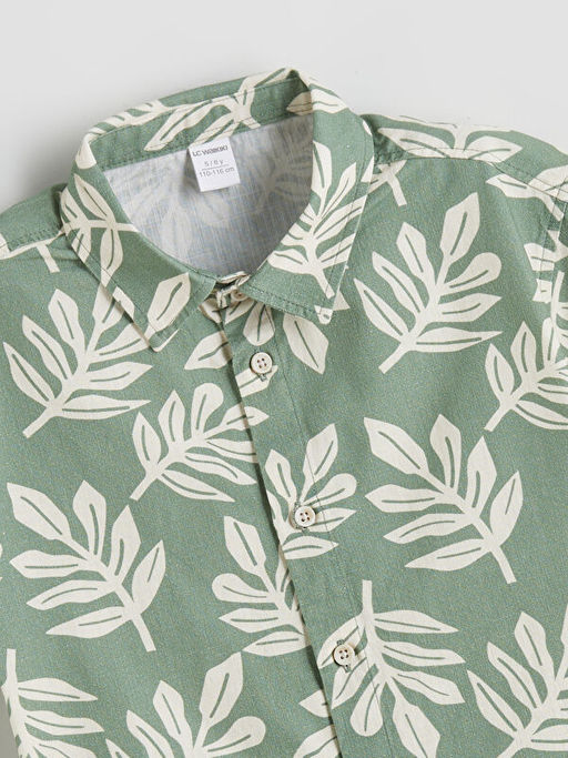 Bask?l? Erkek ?ocuk G?mlek ve ?ort 2li