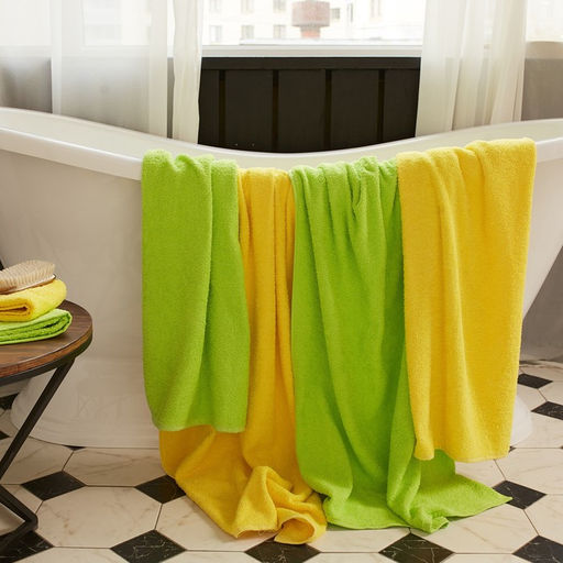 Полотенце махровое Экономь и Я 50*90 см, цв. желтый, 100% хлопок, 320 гр/м2  фото 8