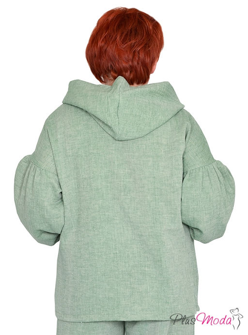 Парка Модель №1550 размеры 44-84 - Plusmoda фото 4