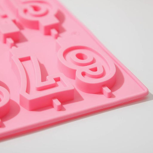 Форма для шоколада Доляна Цифры, силикон, 26?21 см, 10 ячеек (7?4 см), МИКС  фото 2