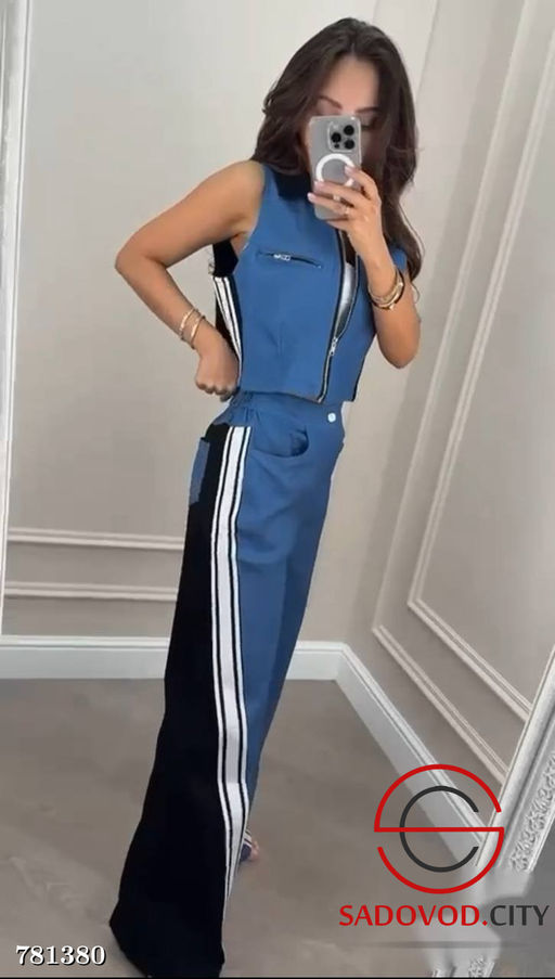 Женский комбинированный костюм двойка - Bruno фото 2