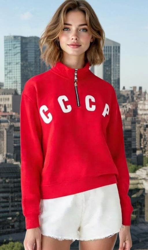 Свитшот толстовка СССР футер 3хнитка петля, пенье,