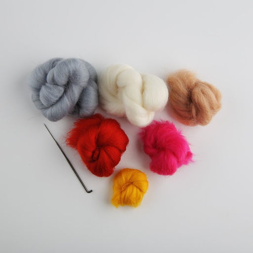 Валяние из шерсти на новый год. Игрушка своими руками Гномик с подарком, новогодний набор для творчества