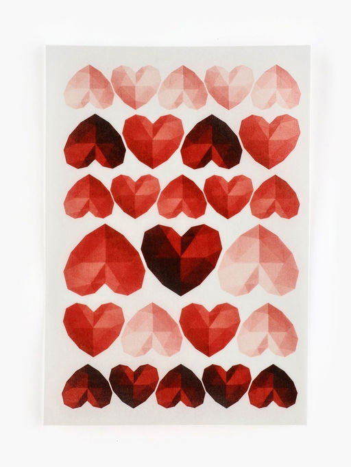 Вафельные картинки для украшения десертов и тортов Сердечки, А5