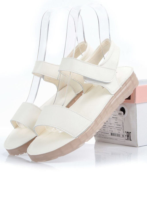 08-PEXL199-1 LT. BEIGE Босоножки женские (натуральная кожа)