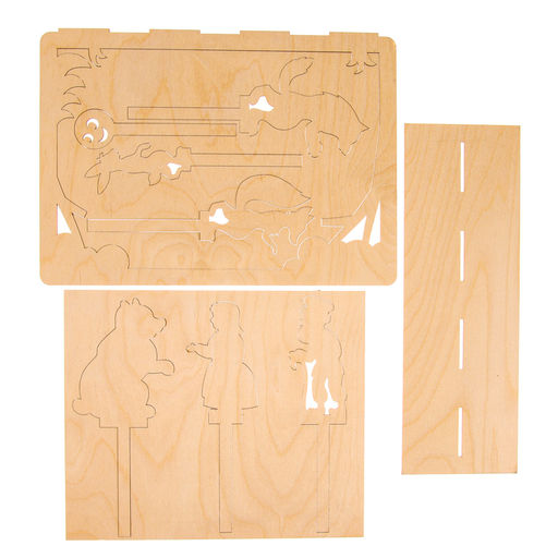 Театр теней детский Лесная мастерская «Колобок», с ширмой