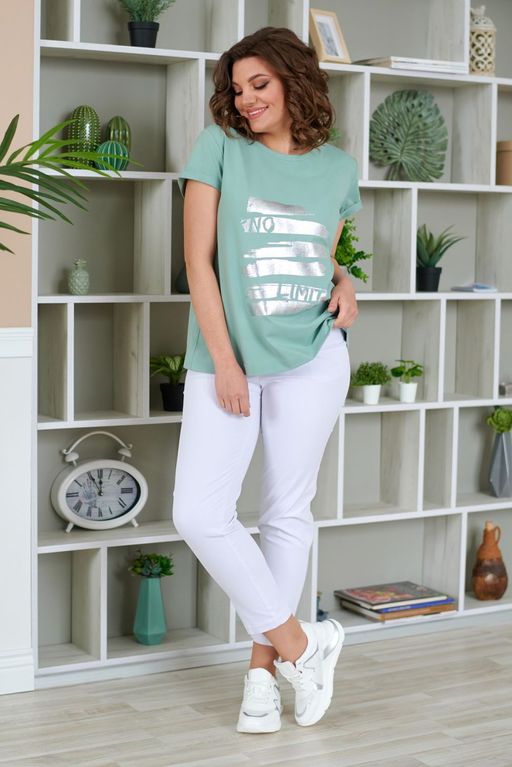 Футболка Rumoda 2029 мята  фото 2