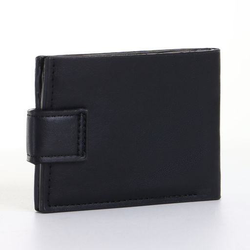 Портмоне мужское на кнопке, чёрное
