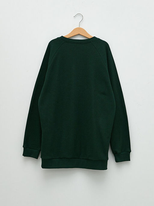 Bisiklet Yaka Basic Uzun Kollu Erkek ?ocuk Sweatshirt - Waikiki фото 2